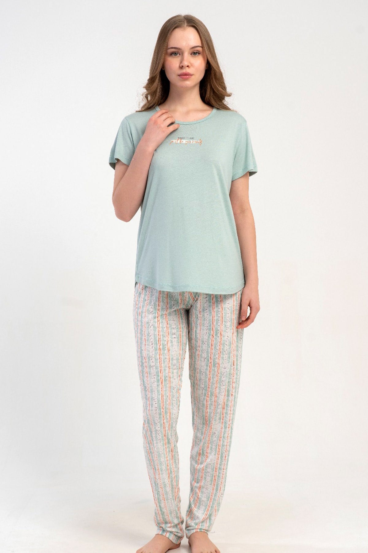 Kezokino 5121771437 Kadın Kısa Kol Pijama Takımı
