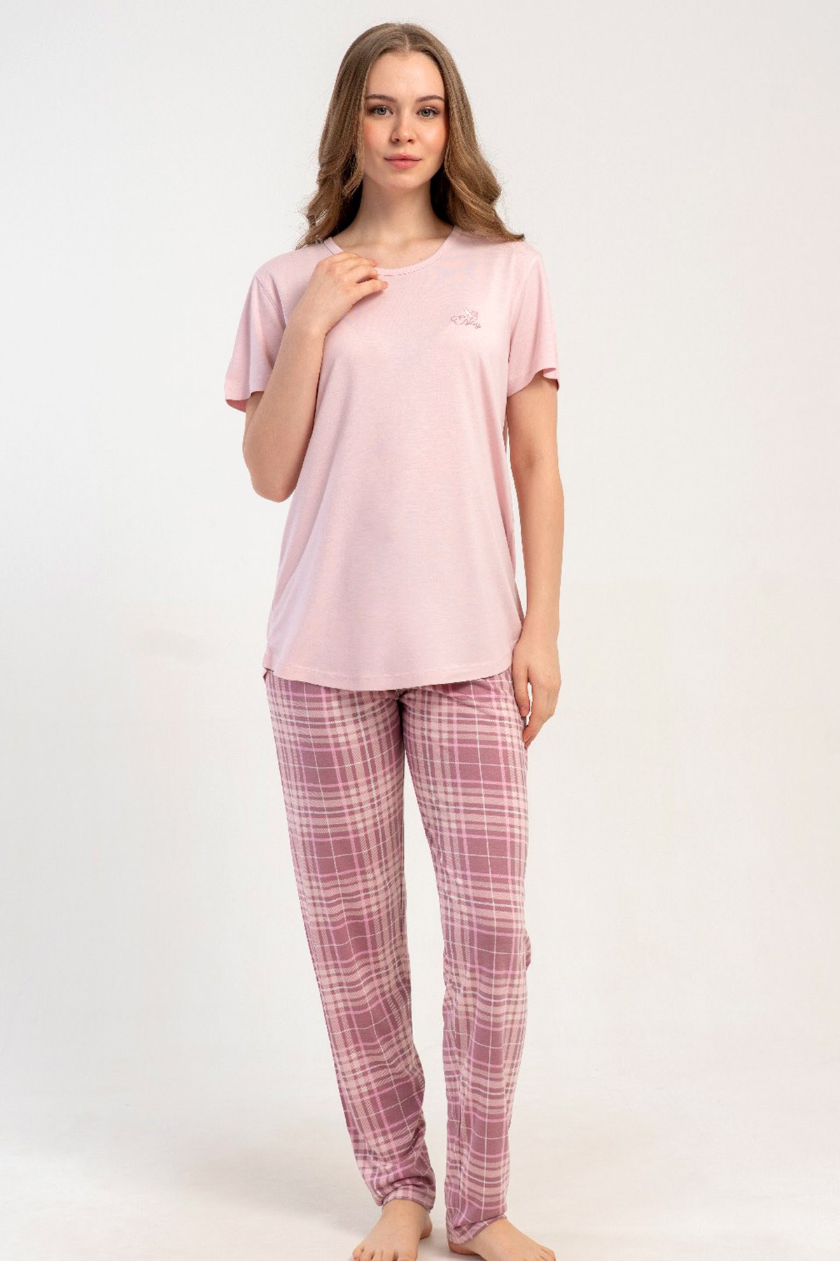 Kezokino 5121971276 Kadın Kısa Kol Pijama Takımı