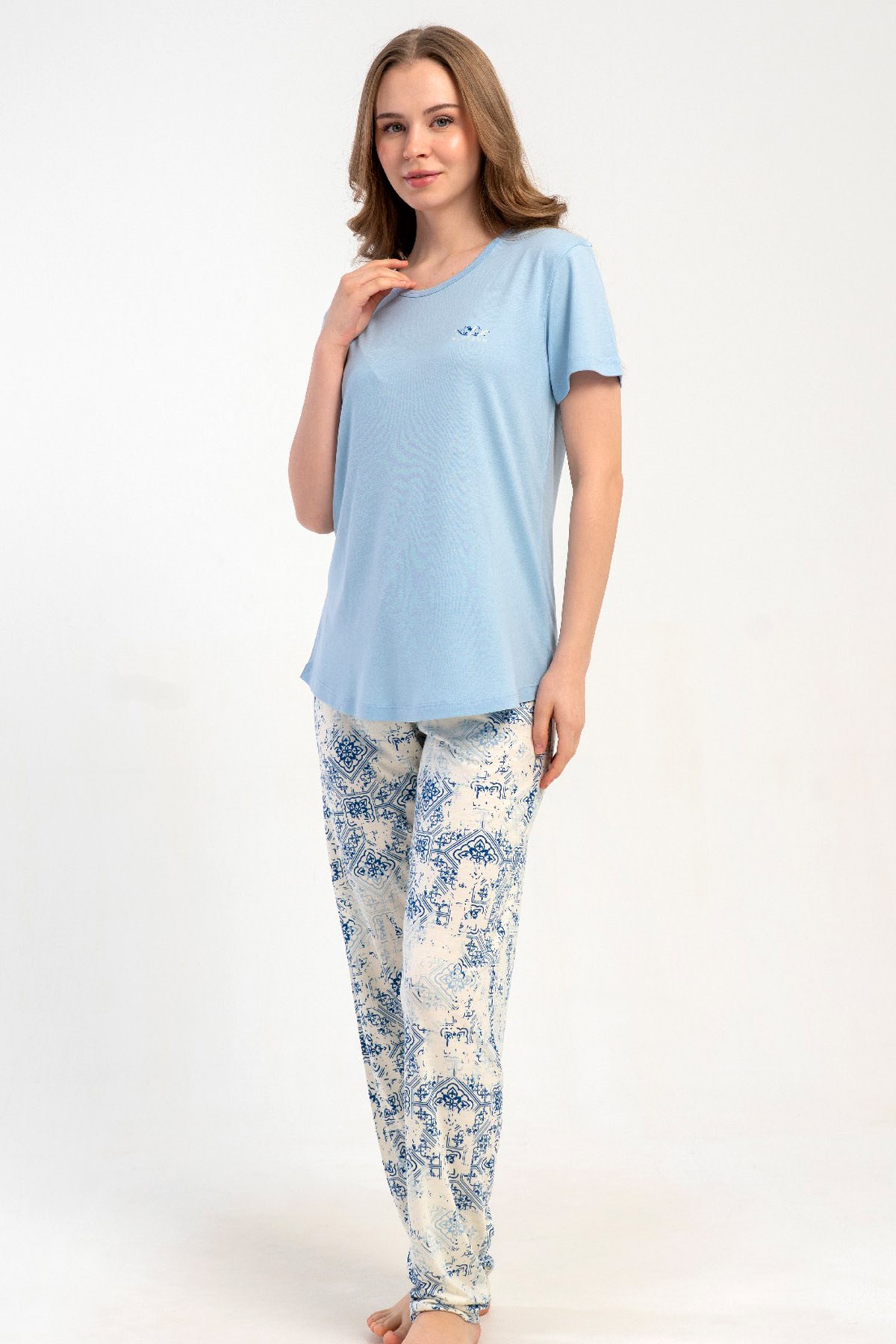 Kezokino 5122011439 Kadın Kısa Kol Pijama Takımı