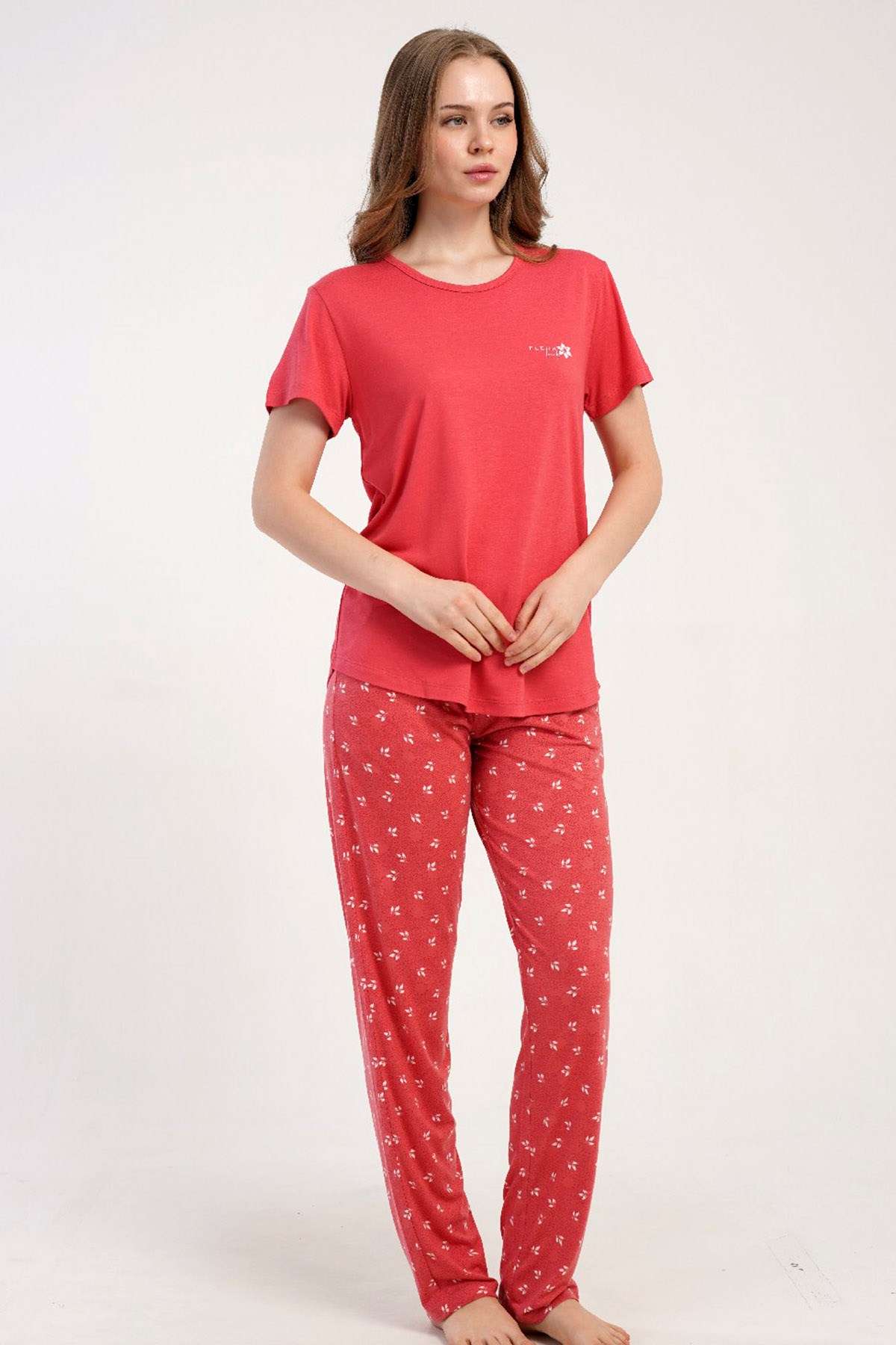 Kezokino 5122131438 Kadın Kısa Kol Pijama Takımı