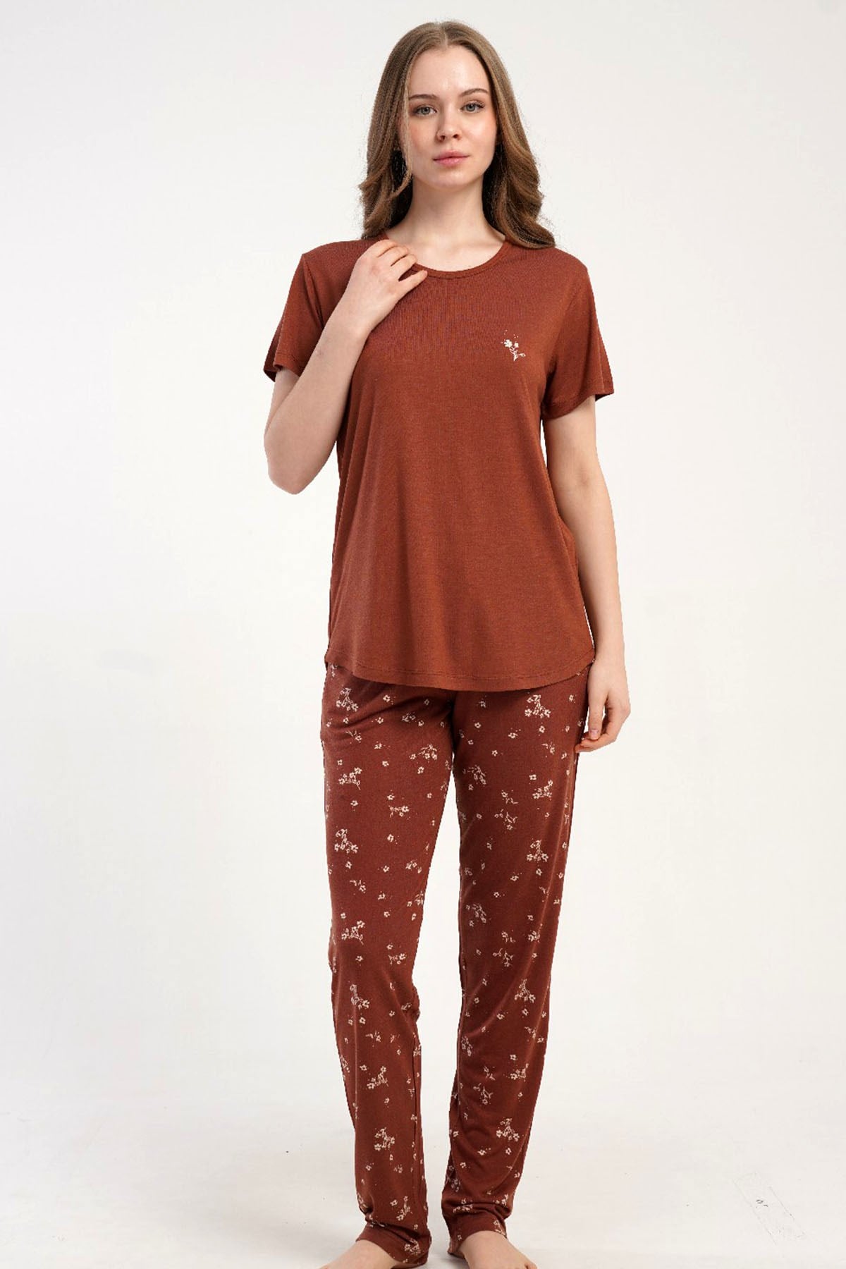 Kezokino 5122411677 Kadın Kısa Kol Pijama Takımı