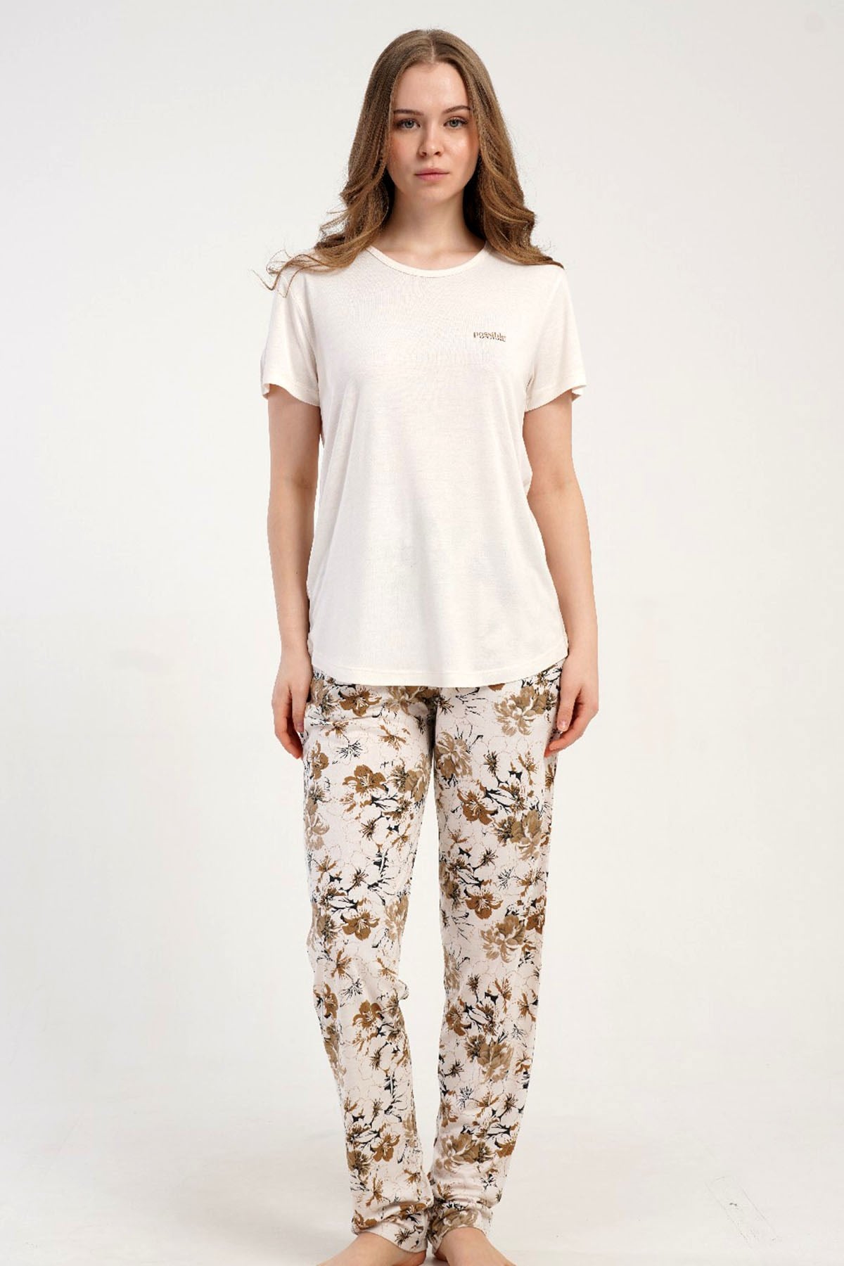 Kezokino 5122801253 Kadın Kısa Kol Pijama Takımı