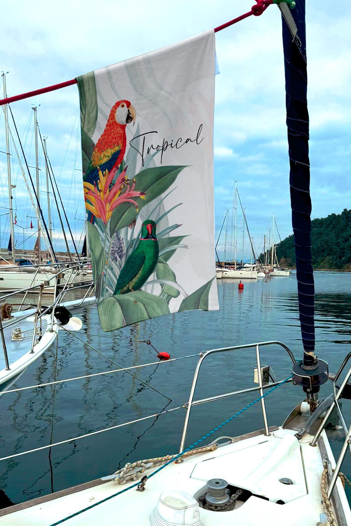 Miami Beach 101 Kadın Desenli Plaj Havlusu