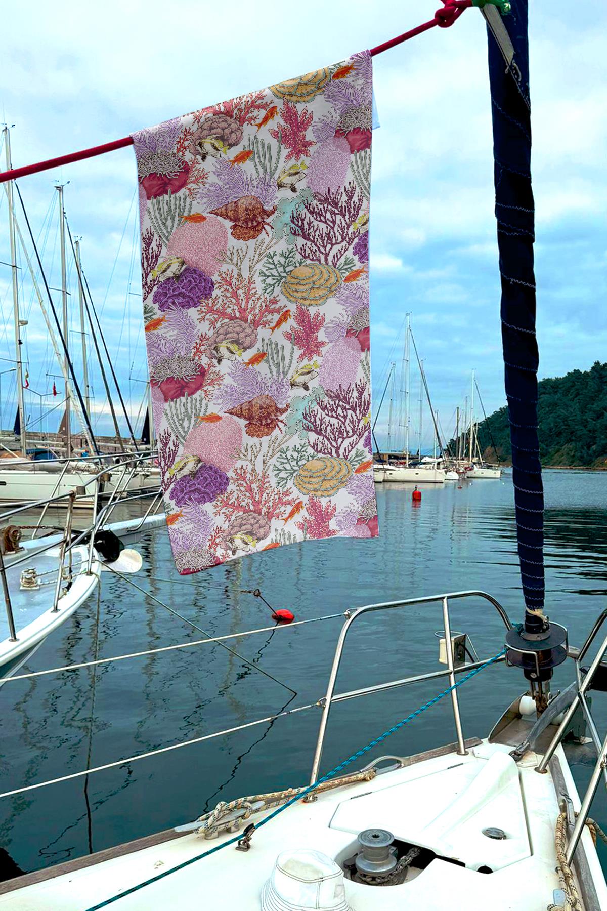 Miami Beach 106 Kadın Desenli Plaj Havlusu