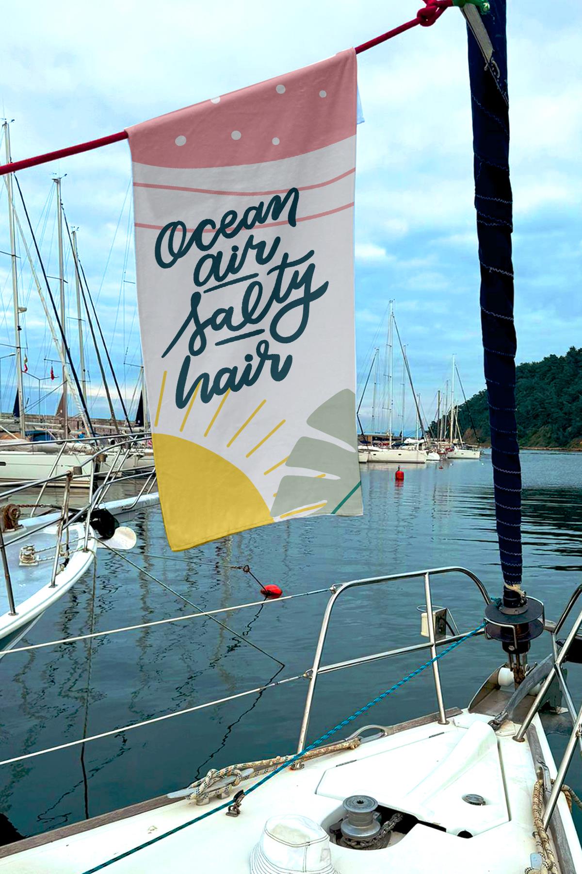 Miami Beach 108 Kadın Desenli Plaj Havlusu