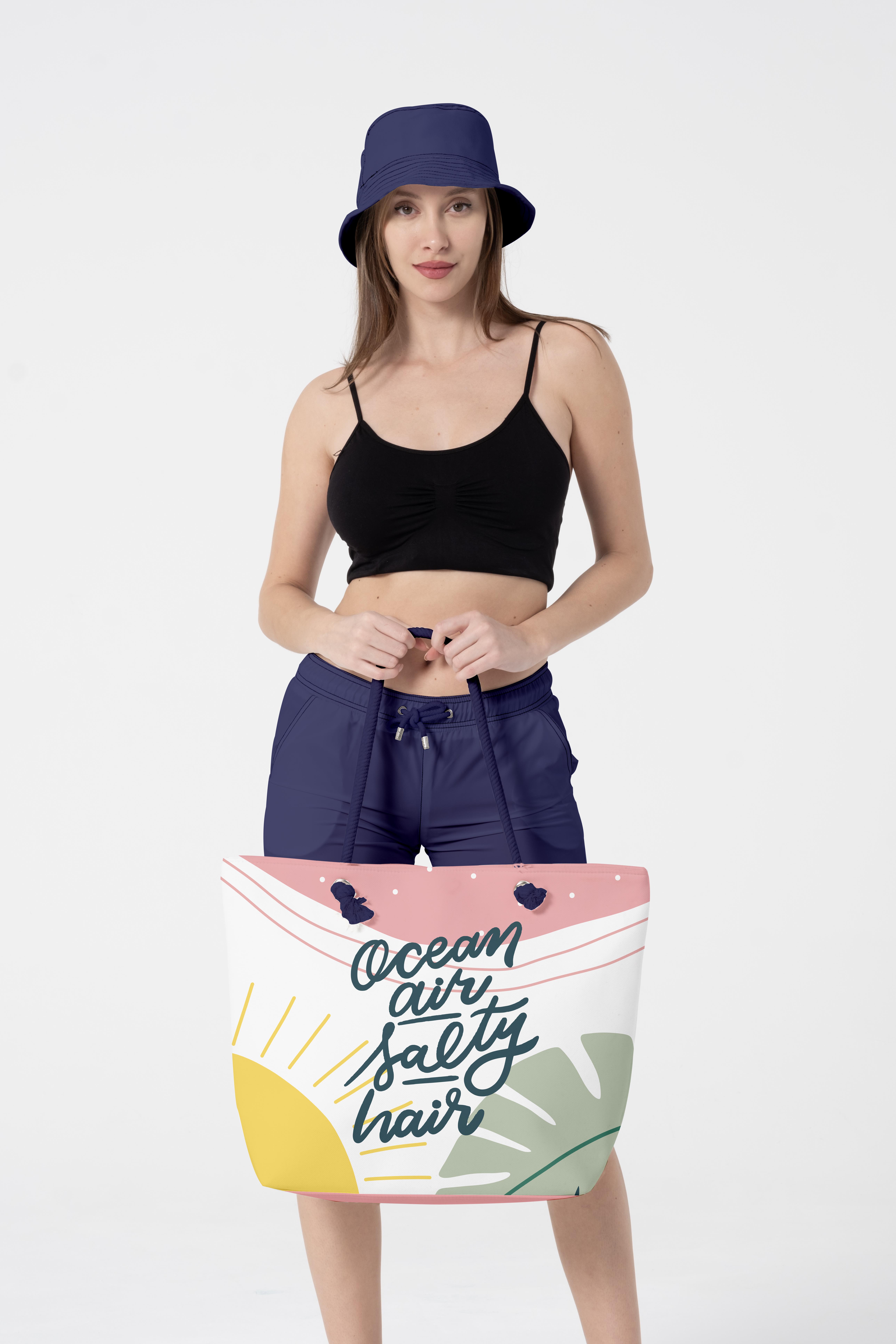 Miami Beach 5087 Kadın Desenli Plaj Çantası