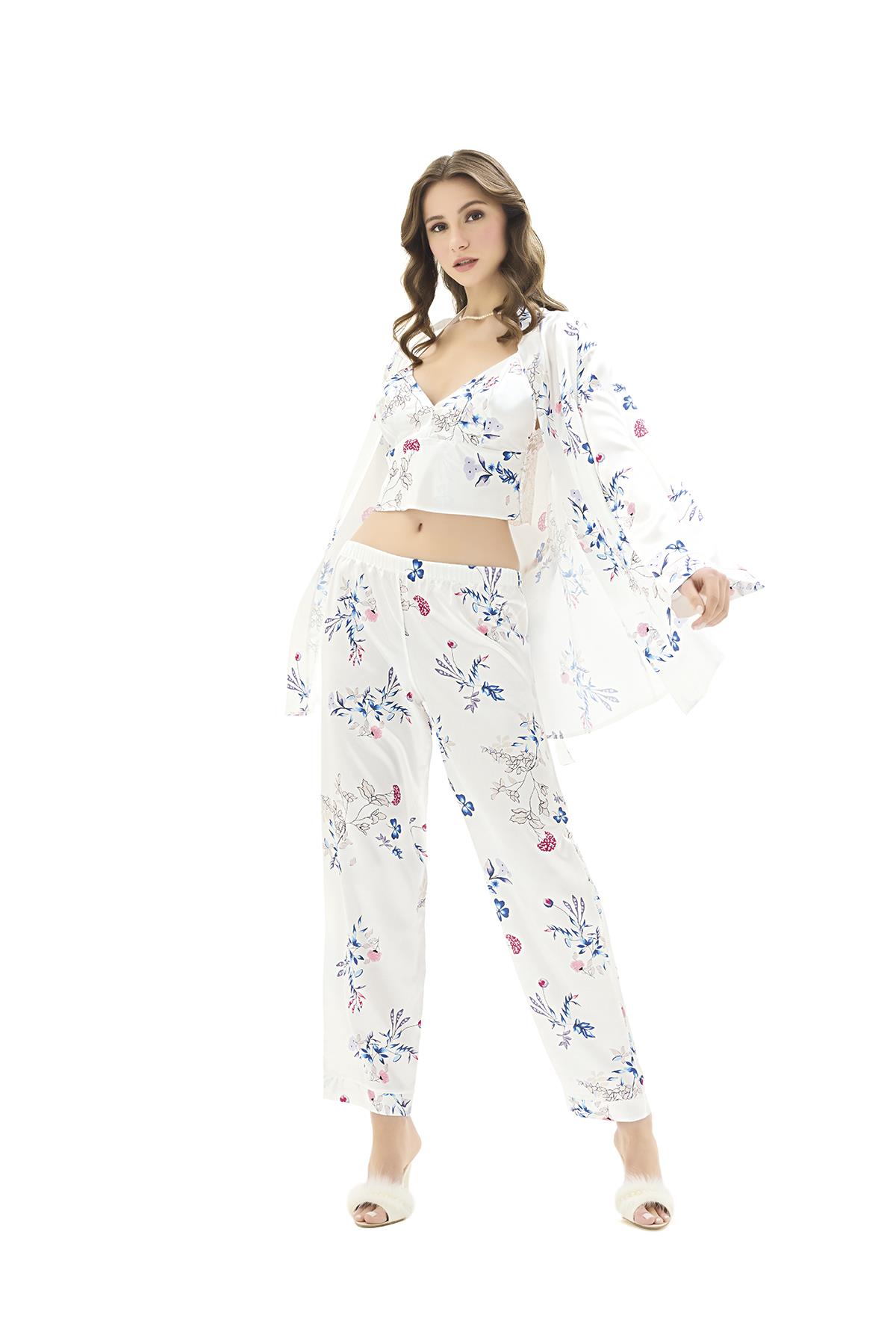 Moongirl 925 Kadın Üçlü Pijama Takım