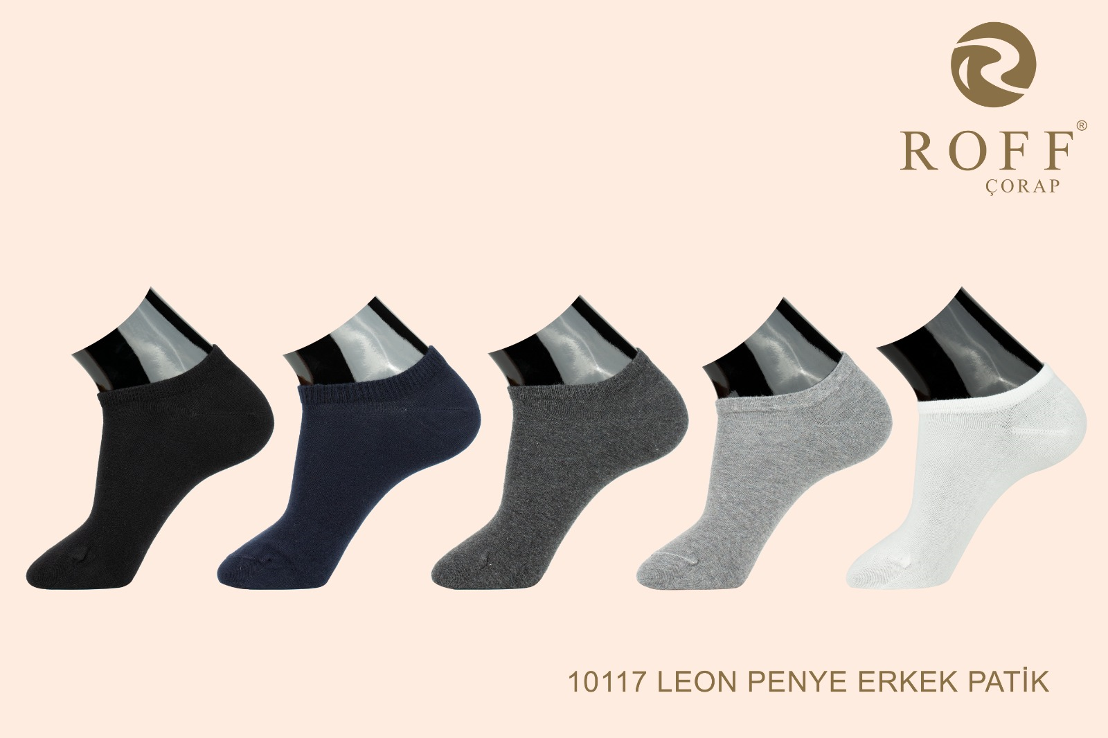 Roff 10117 Erkek Penye Patik Çorap