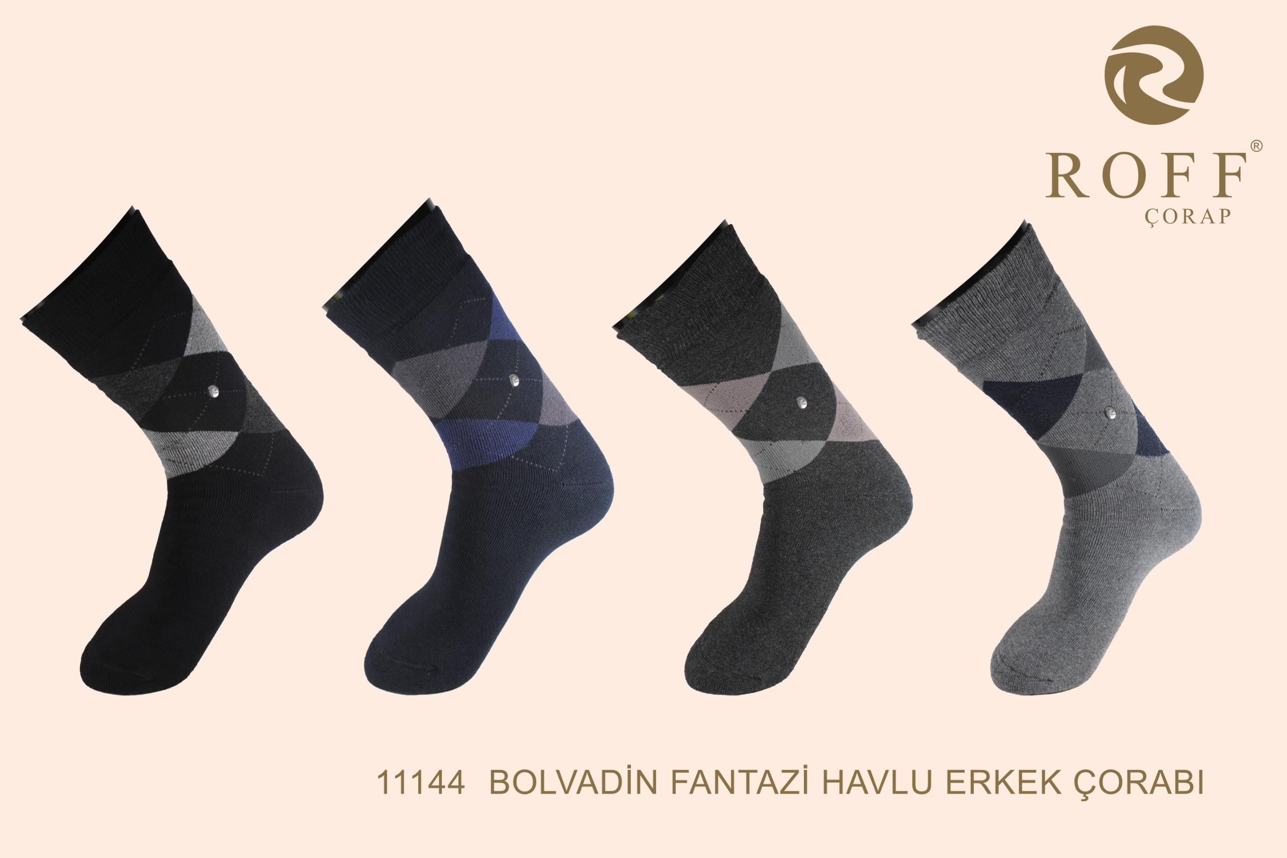 Roff 11144 Erkek Bolvadin Fantazi Havlu Soket Çorap