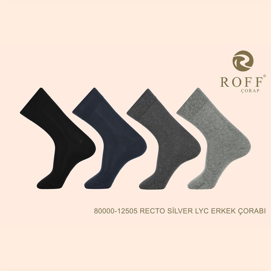 Roff 12505 Erkek Recto Silver Lyc. Çorap