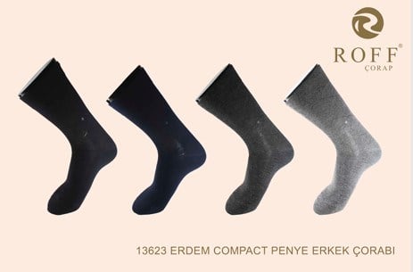 Roff 13623 Erkek Erdem Cmp. Penye Soket Çorap