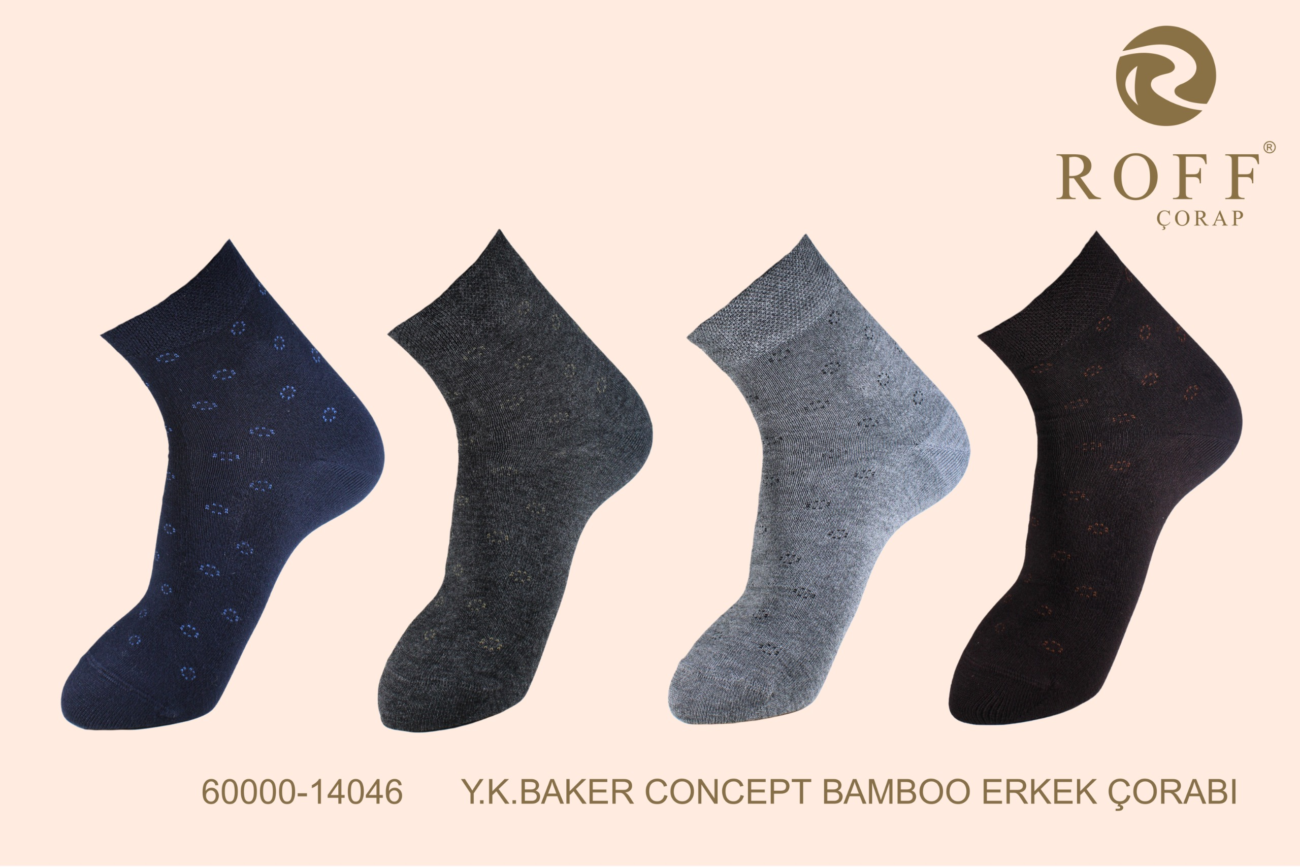 Roff 14046 Erkek Y.K.Baker Concept Bambu Soket Çorap