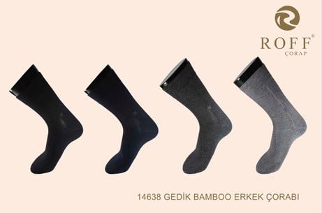 Roff 14638 Erkek Gedik Bambu Soket Çorap