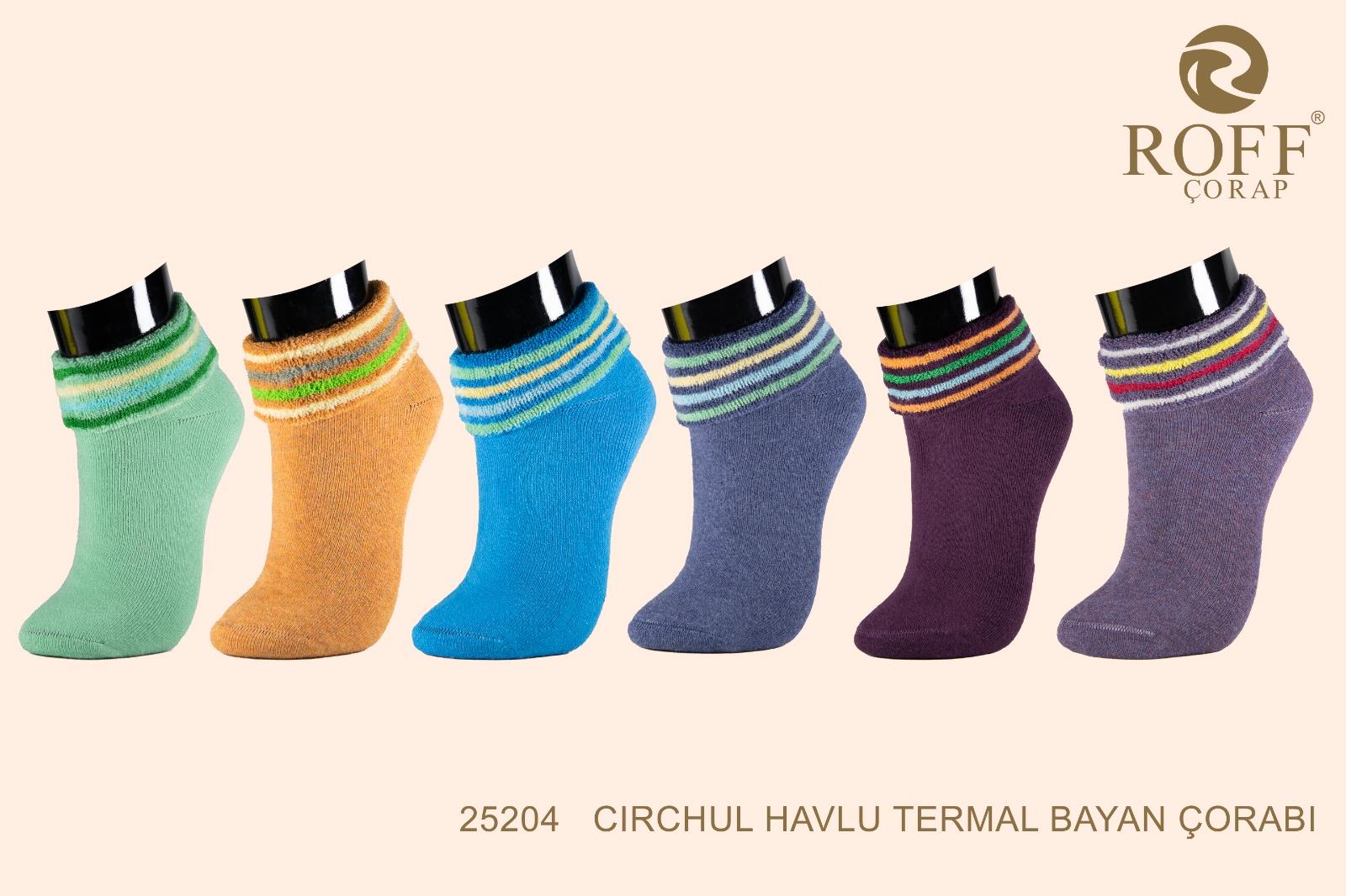 Roff 25204 Kadın Cırchul Havlu Termal Çorap