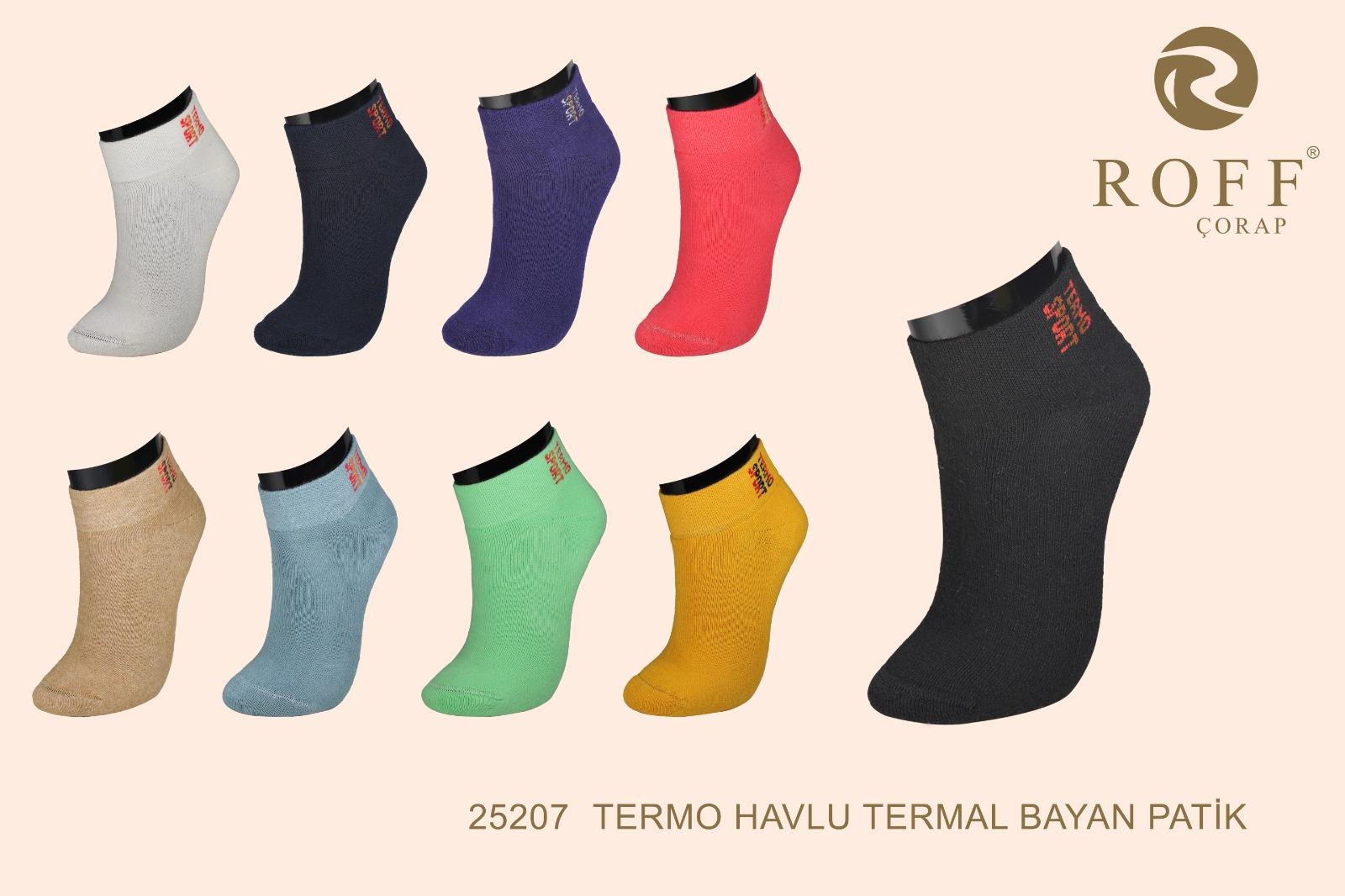 Roff 25207 Kadın Termo Havlu Termal Patik Çorap