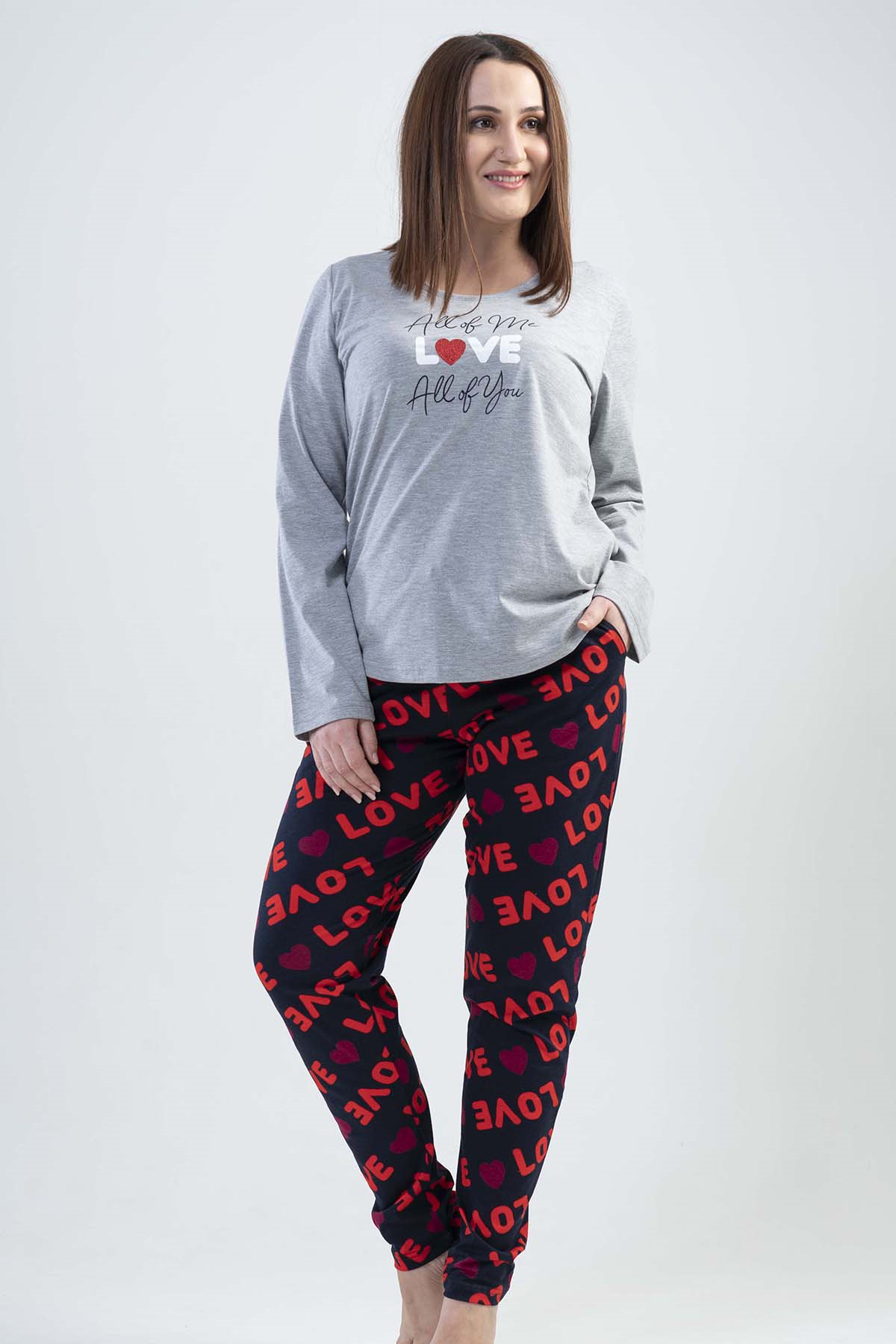 Vienetta 2010763235 Kadın Uzun Kollu B.B.Pijama Takımı