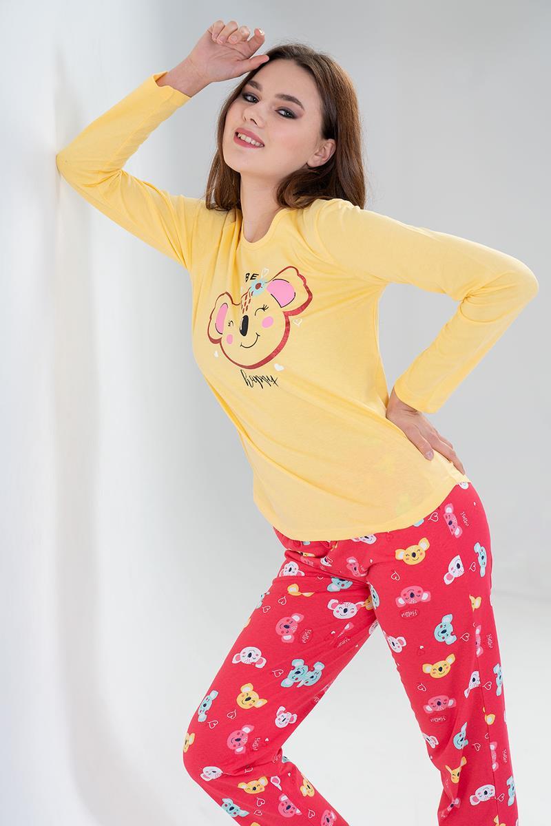 Vienetta 2040316460 Kadın Uzun Kollu Pijama Takımı