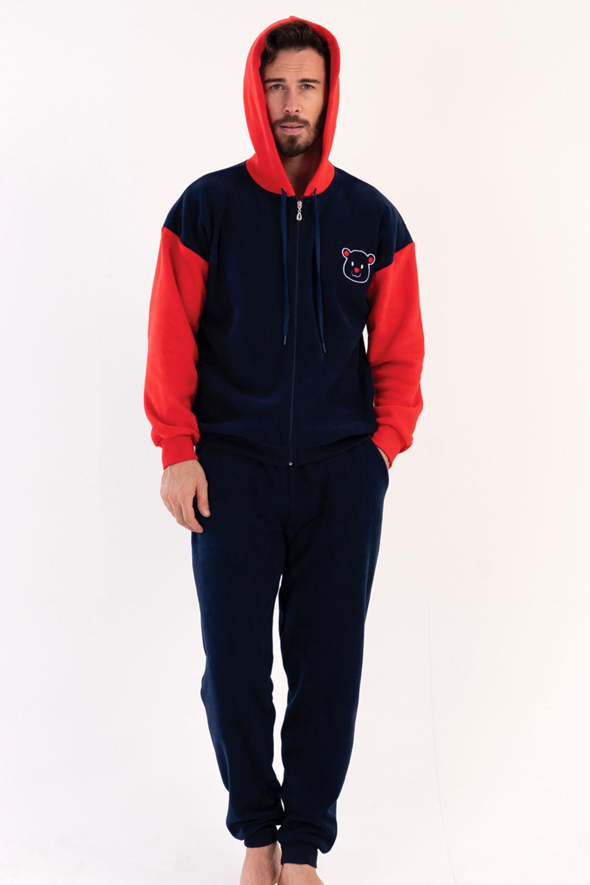 Vienetta 3030540000 Erkek Uzun Kollu Polar Pijama Takımı