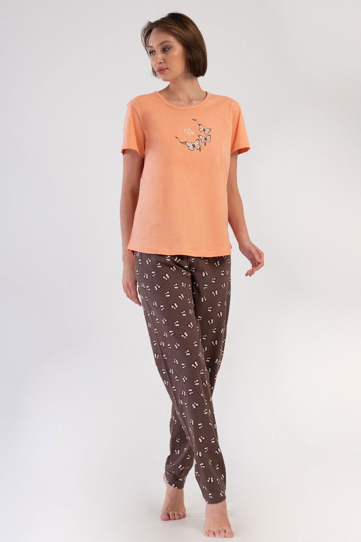 Vienetta 4081764906 Kadın Kısa Kollu B.B. Pijama Takımı
