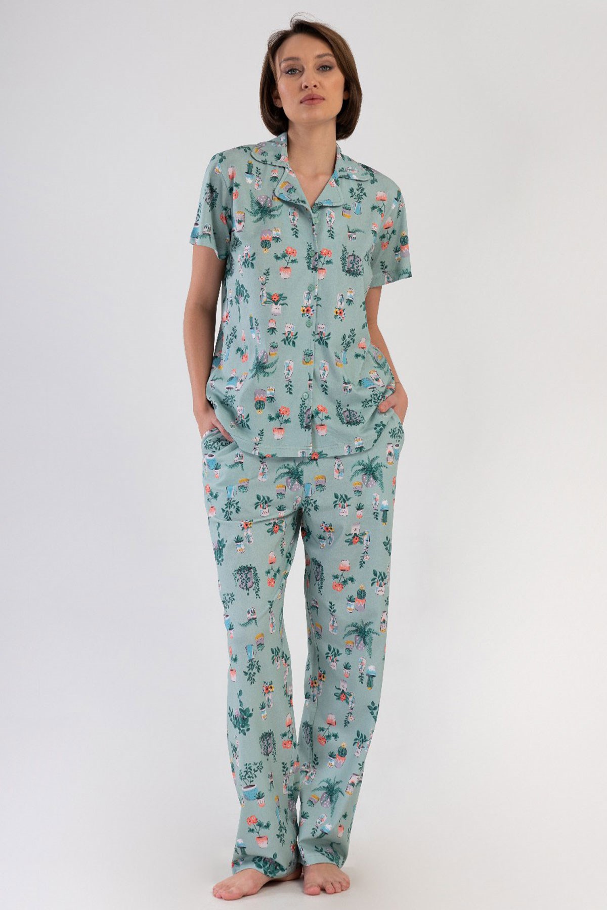 Vienetta 4083901889 Kadın Kısa Kollu B.B. Pijama Takımı
