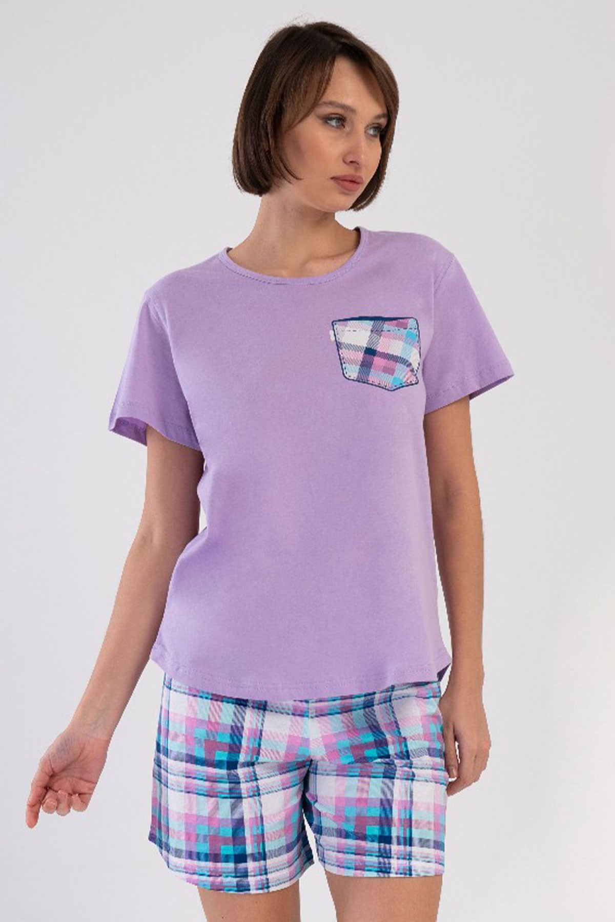 Vienetta 4091510850 Kadın B.B.Kısa Kol Şortlu Pijama Takımı