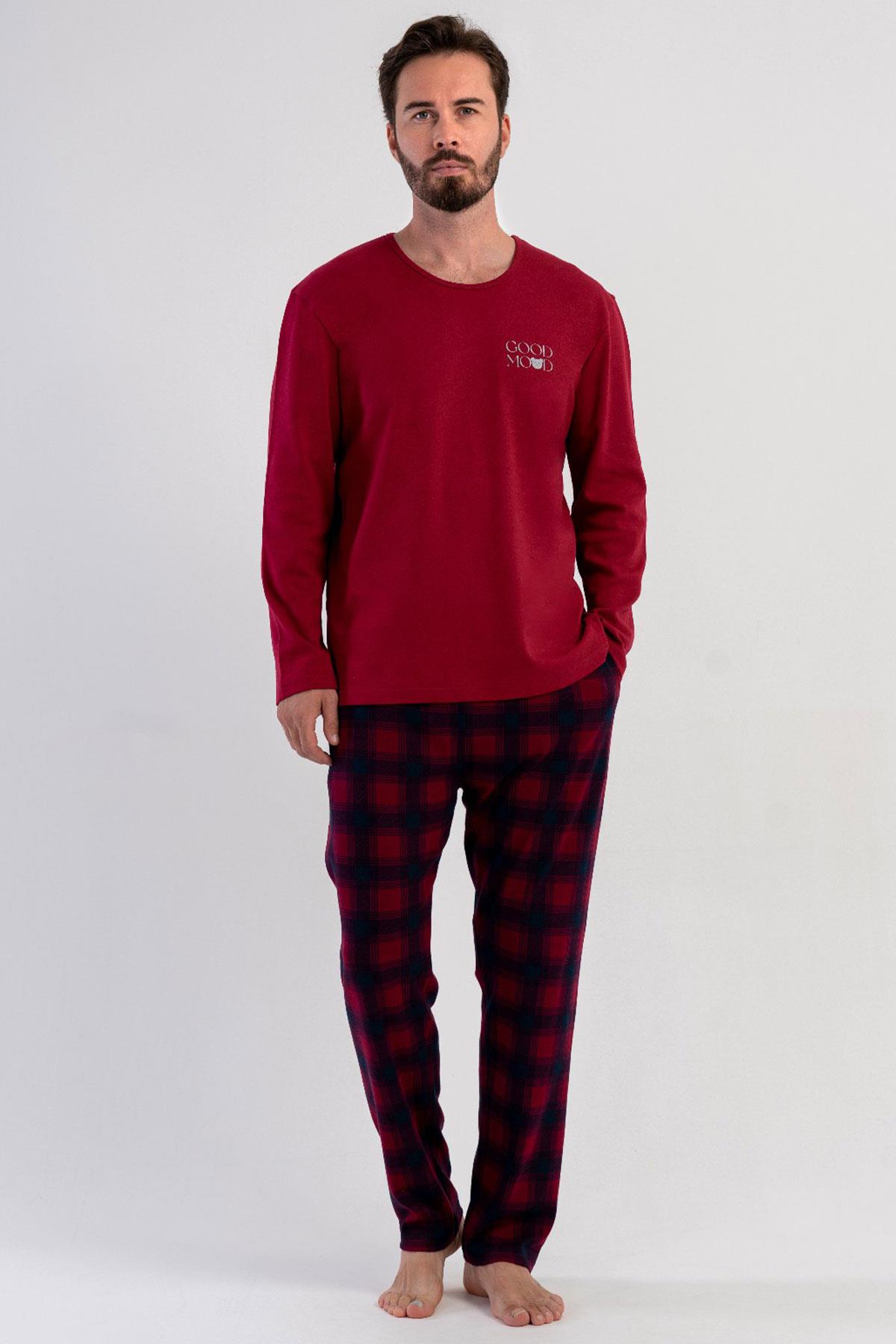 Vienetta 5031412334 Erkek Uzun Kollu Pijama Takımı