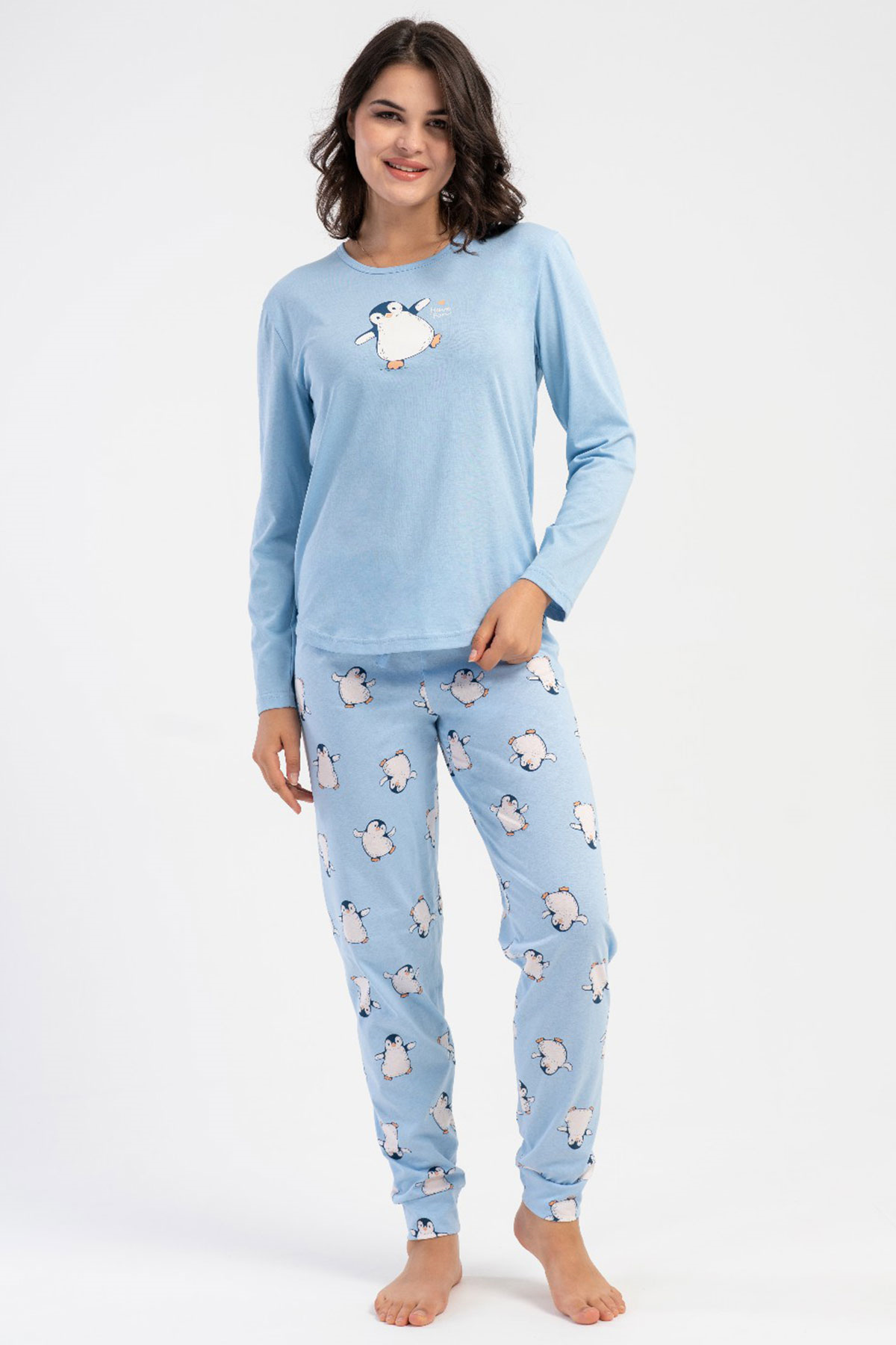 Vienetta 5031610825 Kadın Uzun Kollu Pijama Takımı