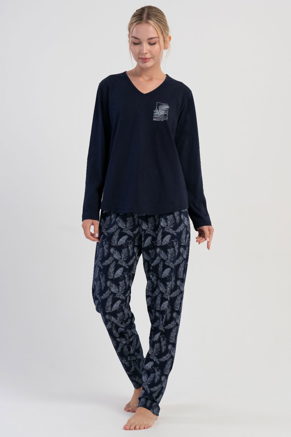 Vienetta 5031700023 Kadın Uzun Kollu B.B.Pijama Takımı