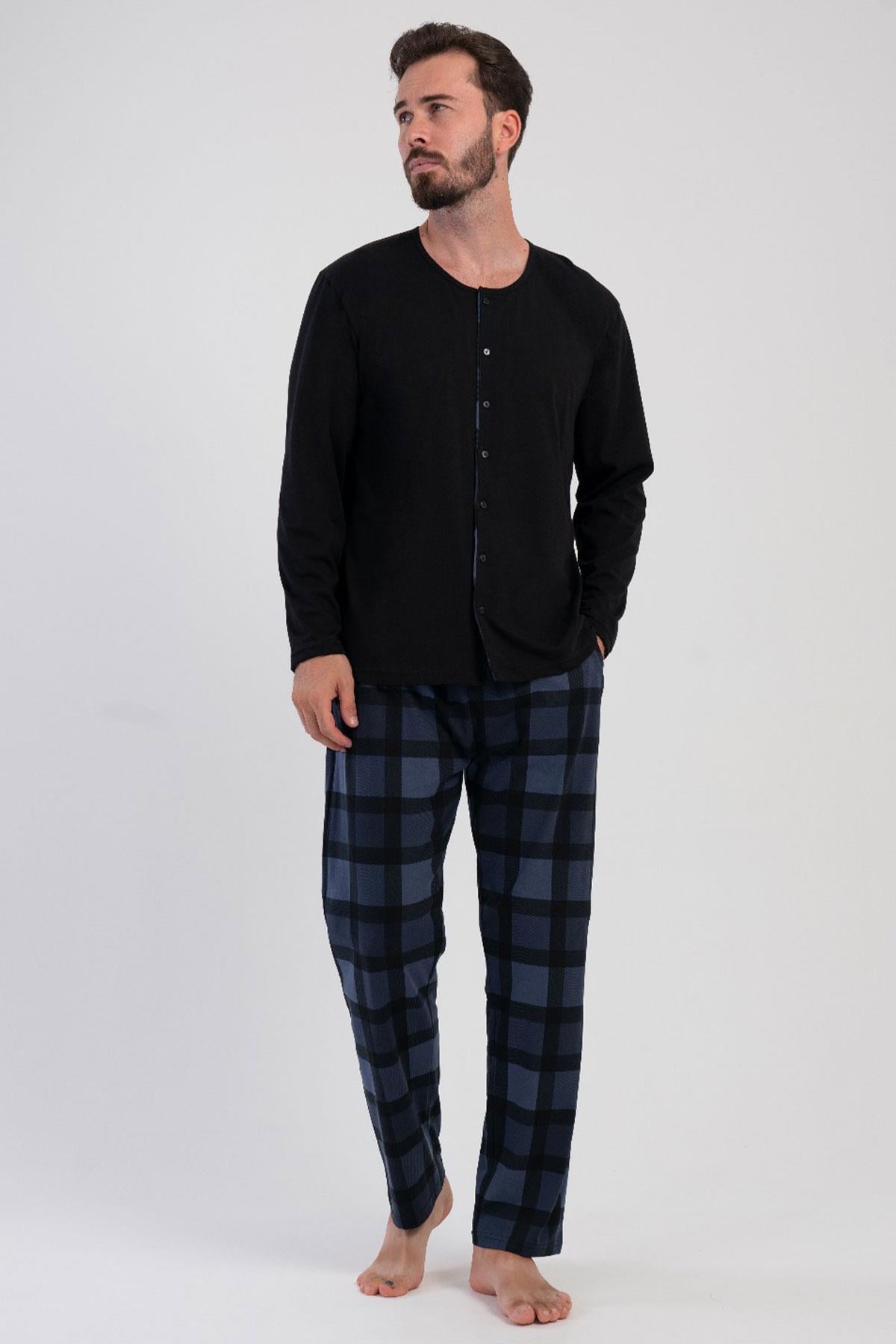 Vienetta 5031860826 Erkek Uzun Kollu Pijama Takımı