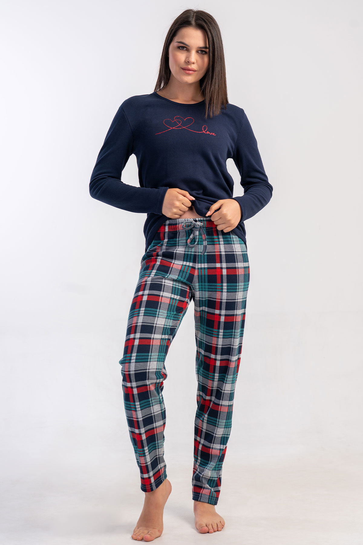 Vienetta 5032240424 Kadın Uzun Kollu Pijama Takımı