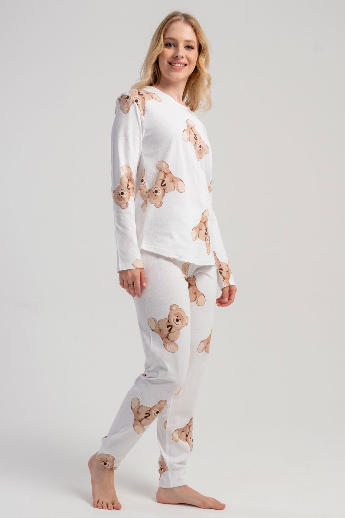 Vienetta 5032920566 Kadın Uzun Kollu Pijama Takımı