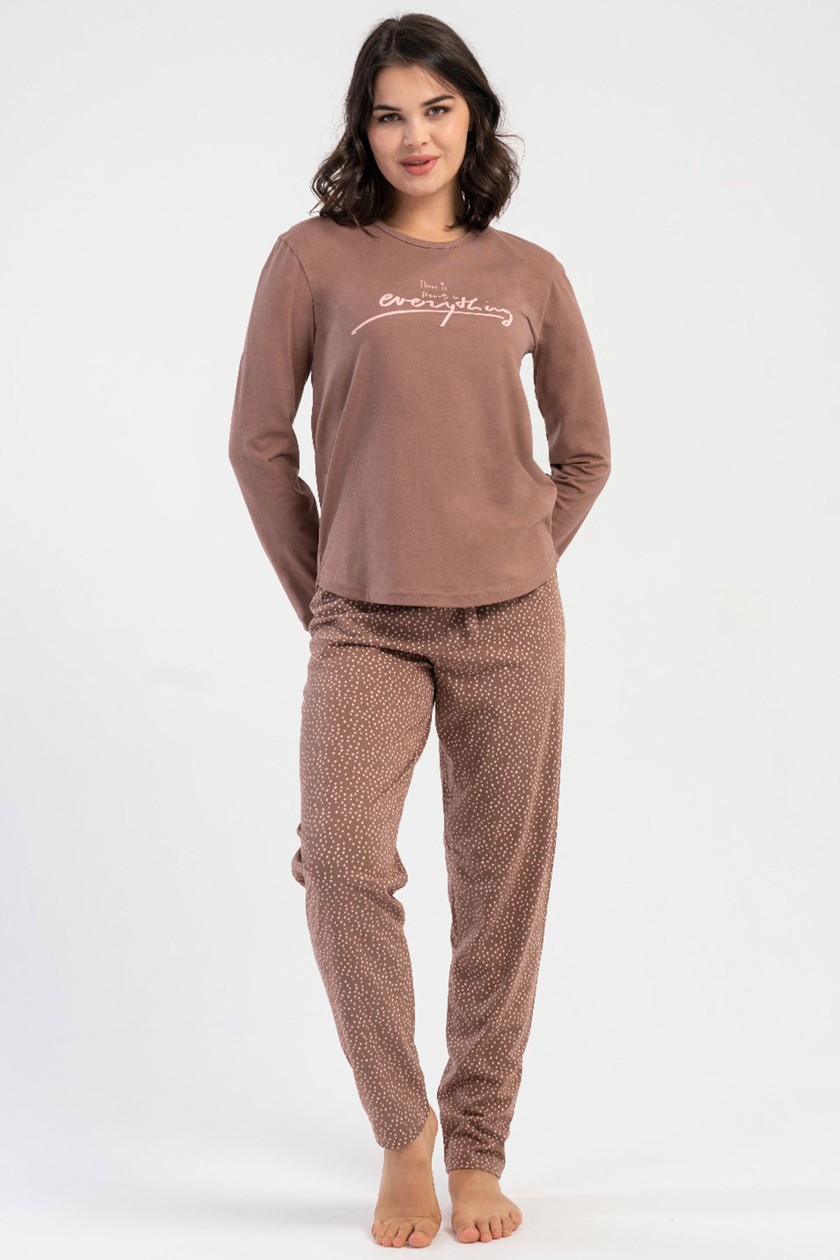 Vienetta 5033571550 Kadın Uzun Kollu B.B.Pijama Takımı