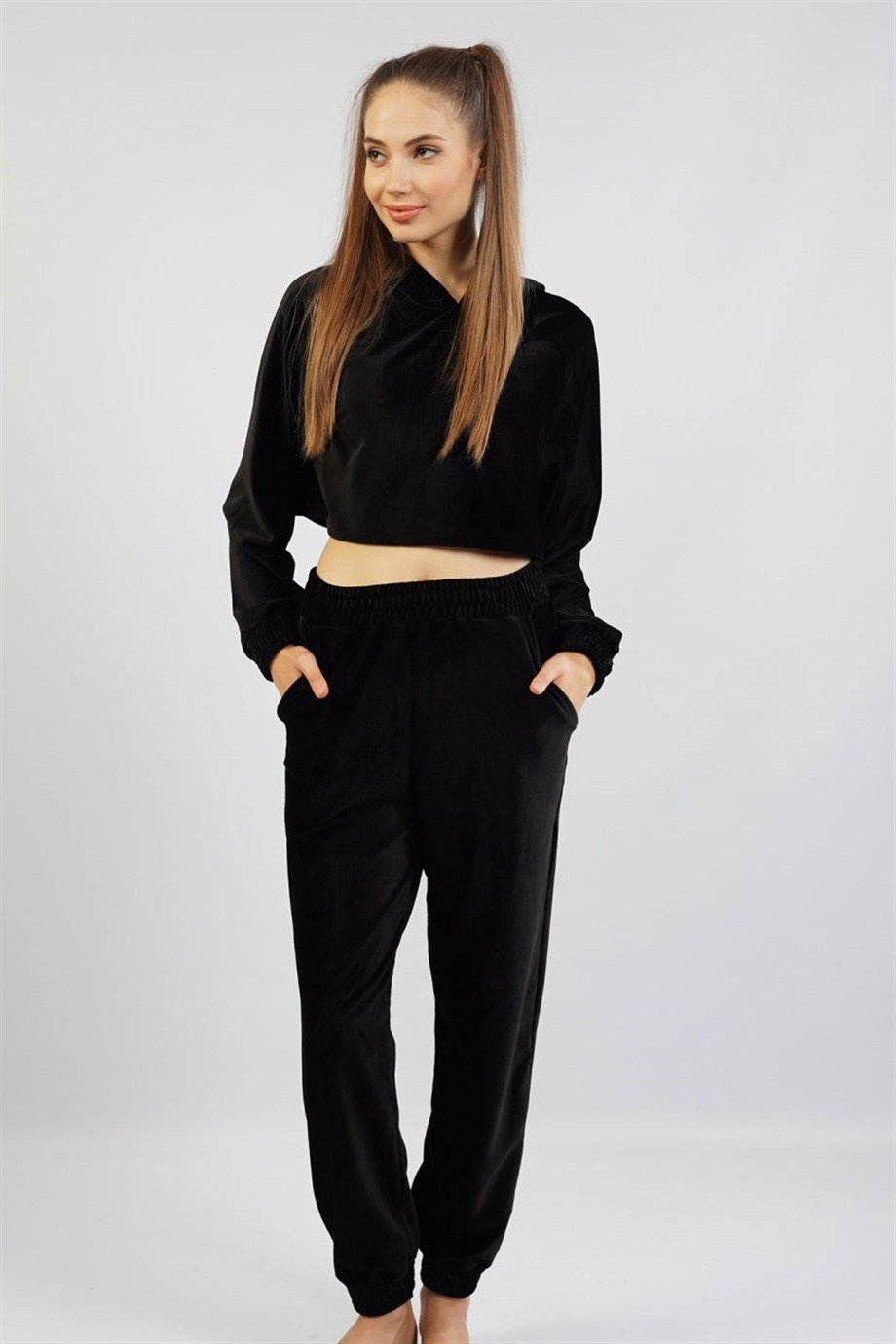 Vienetta Kadın Siyah Uzun Kollu Pijama Takımı 1051760000
