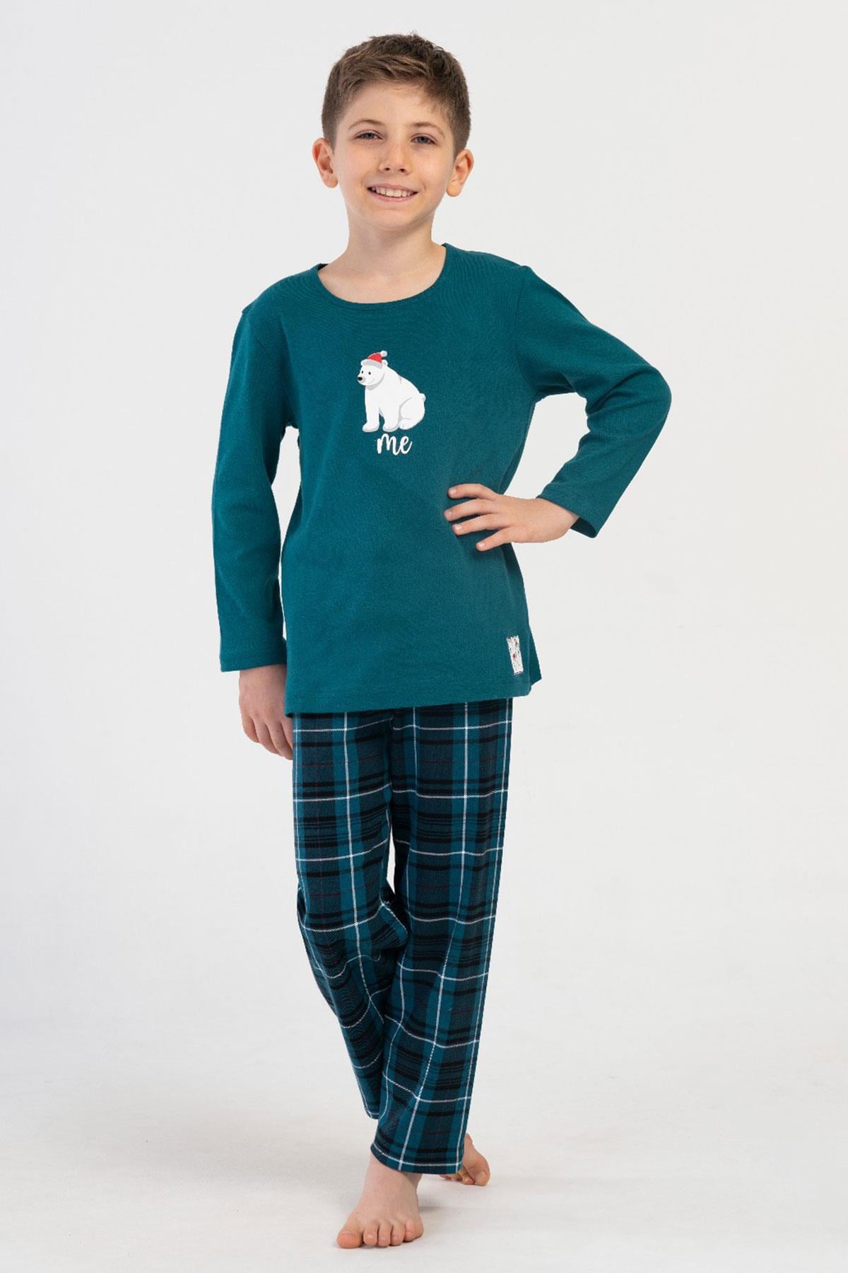 Vienetta Kids 4033701024 Erkek Çocuk Uzun Kollu Pijama Takımı