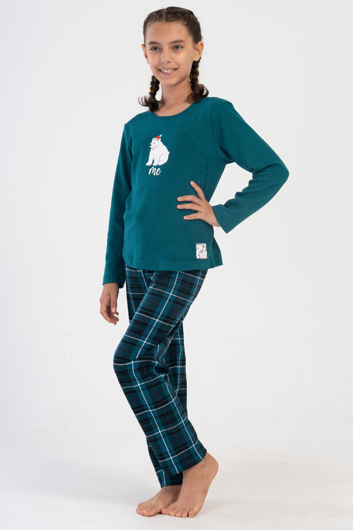 Vienetta Kids 4033721024 Kız Çocuk Uzun Kollu Pijama Takımı