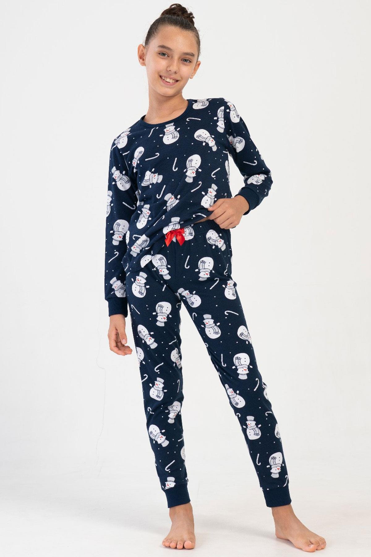 Vienetta Kids 4040473625 Kız Çocuk Uzun Kollu Pijama Takımı