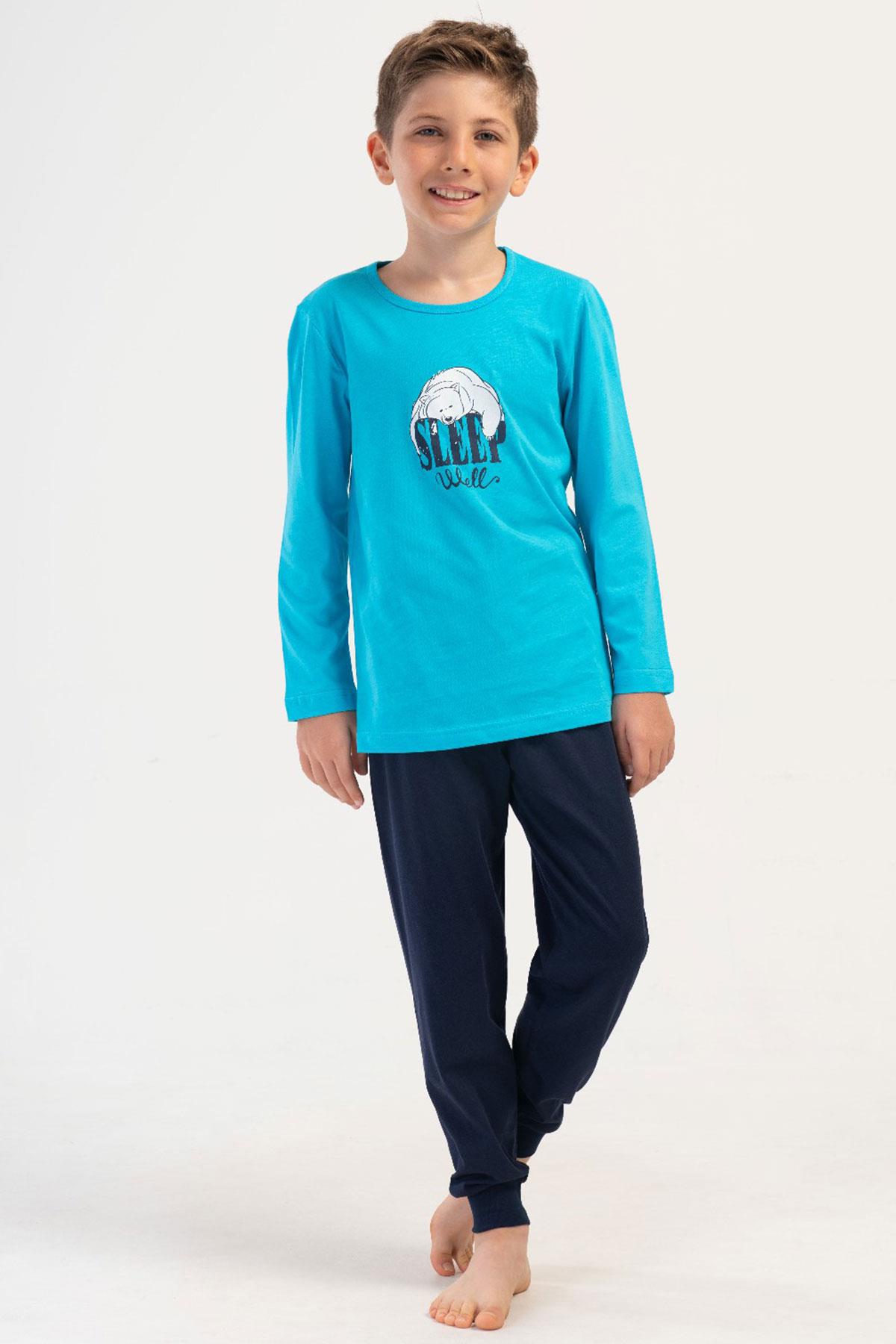 Vienetta Kids 4053270000 Erkek Çocuk Uzun Kollu Pijama Takımı
