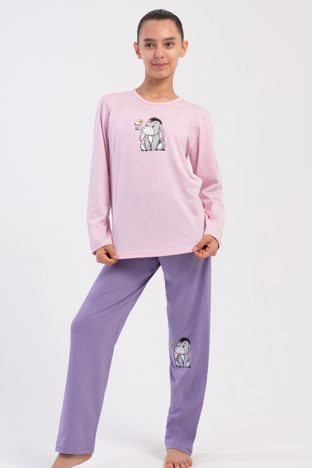 Vienetta Kids 5040140000 Kız Çocuk Uzun Kollu Pijama Takımı
