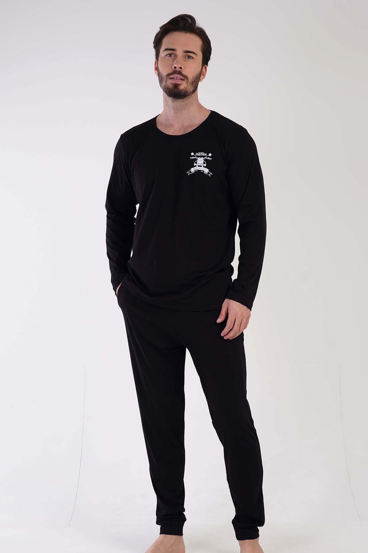 Vienetta Man 3060410000 Erkek Uzun Kollu P.Suprem Pijama Takımı