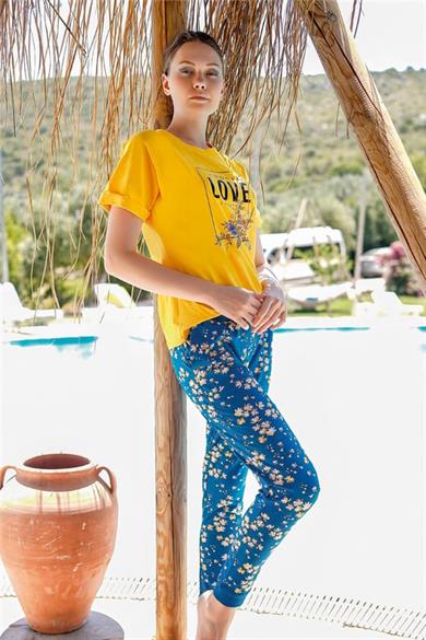 Jiber 10015 Kadın Kısa Kol Pijama Takımı