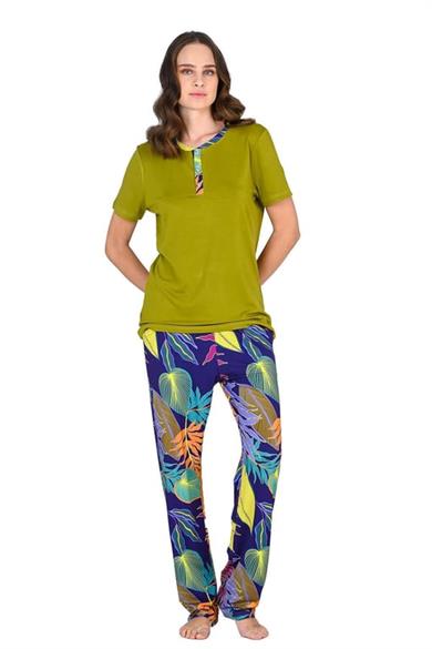 Jiber 10212 Kadın Kısa Kol Pijama Takımı