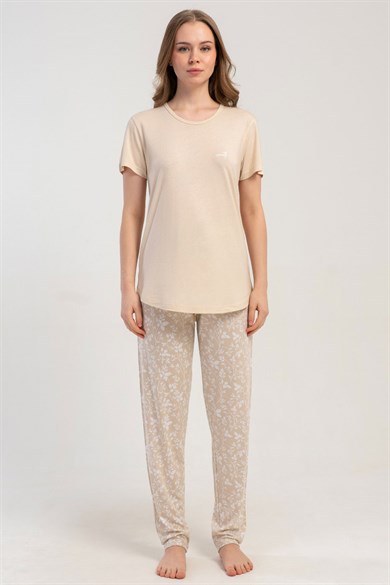 Kezokino 5121812734 Kadın Kısa Kol Pijama Takımı