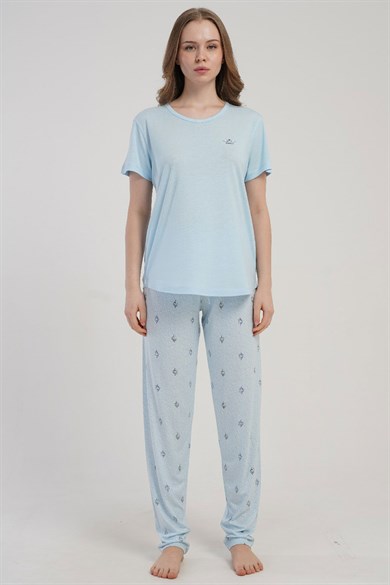 Kezokino Kadın Kısa Kol Pijama Takımı
