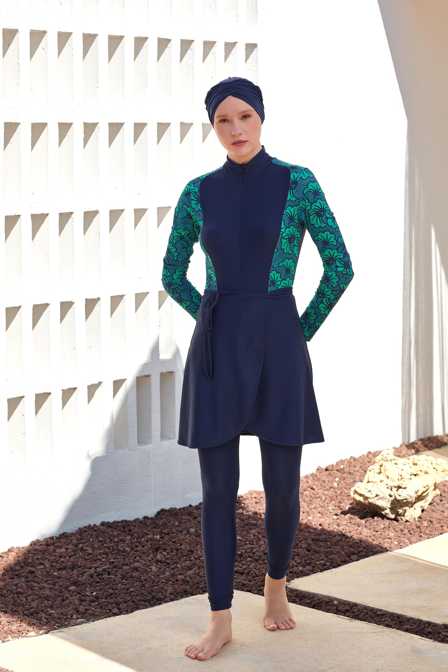 Adasea 251111 Kadın Saver Uzun Kollu Tesettür Mayo