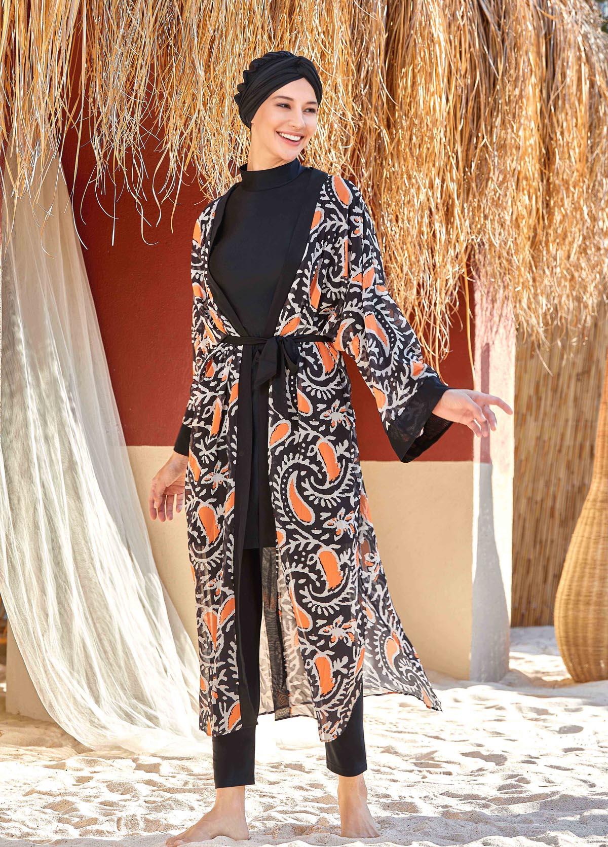 Adasea Siyah Kadın Pareo