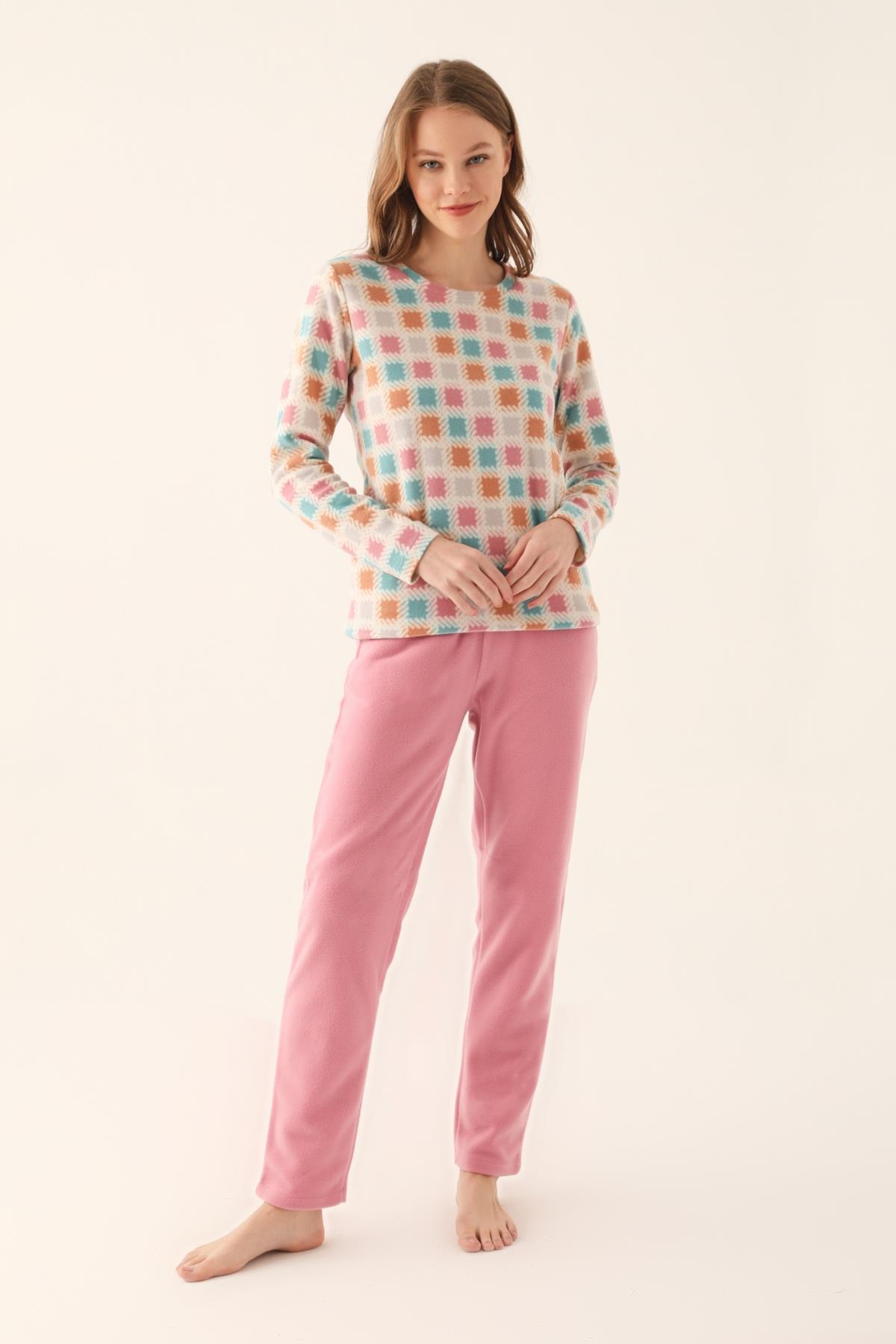 Arnetta 2651-2 Kız Çocuk Polar Pijama Takımı