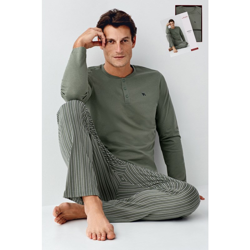 Arnetta AR3013-X Erkek Patlı B.B. Uzun Kol Pijama Takımı