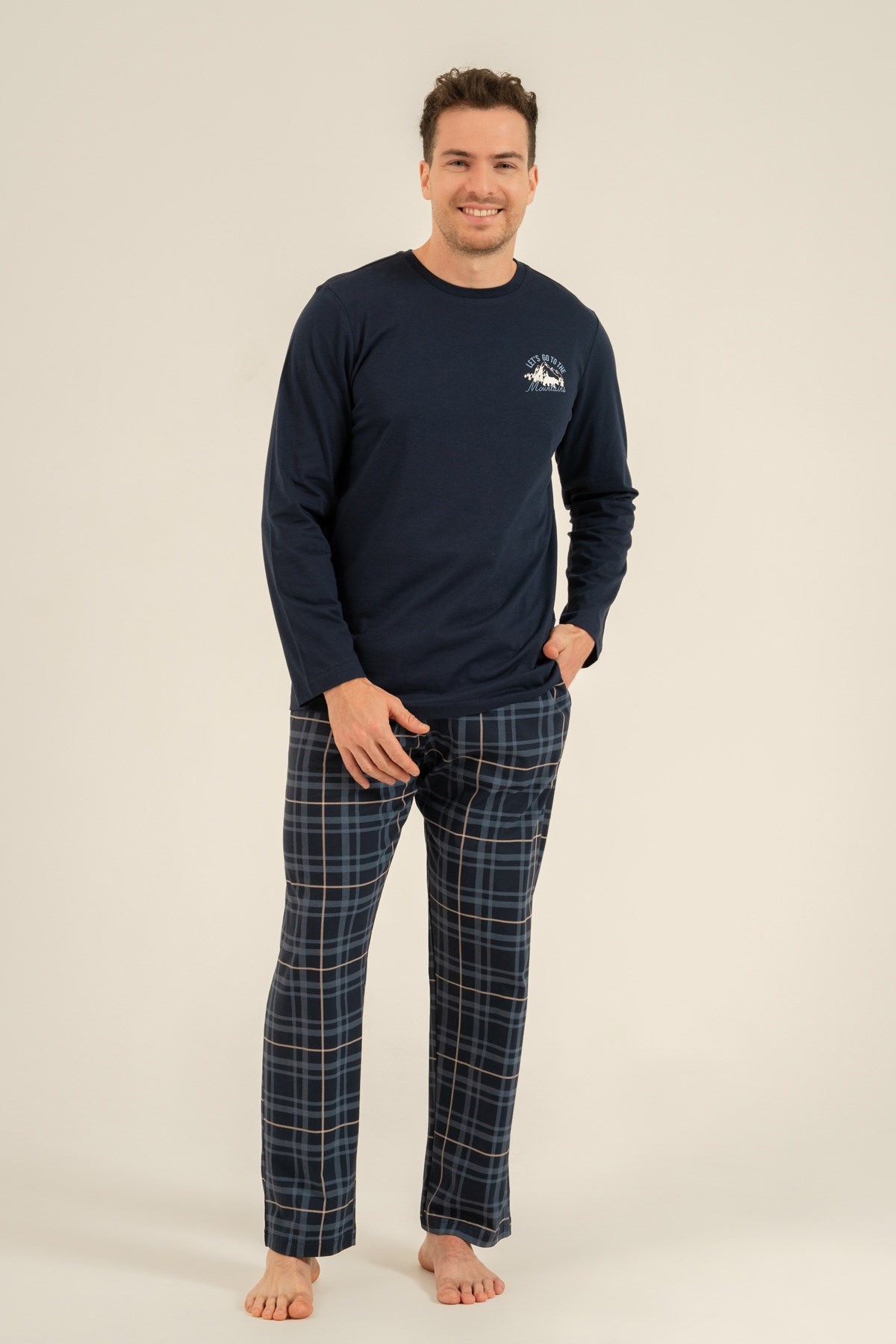 Arnetta AR3832-S Erkek Uzun Kol Pijama Takımı