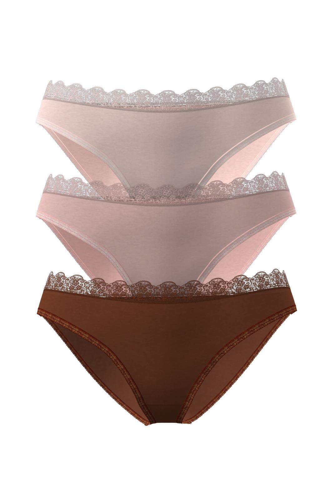 Dominant 39750-556 Kadın Desenli 3 lü Külot