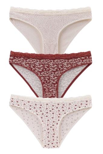 Dominant 39750-741 Kadın Desenli 3 lü Külot